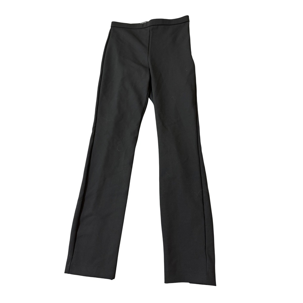 NWT Zara Women Black Leggings Formal Dress‎ Size Small Hi Rise Stretch Slit